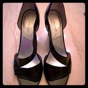 Tahari Black Patent Leather Heels